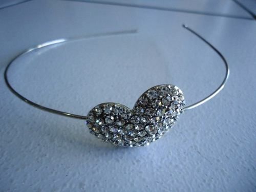 Tiaras de coraçao com strass ref:2013001